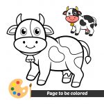 Vaca para colorir