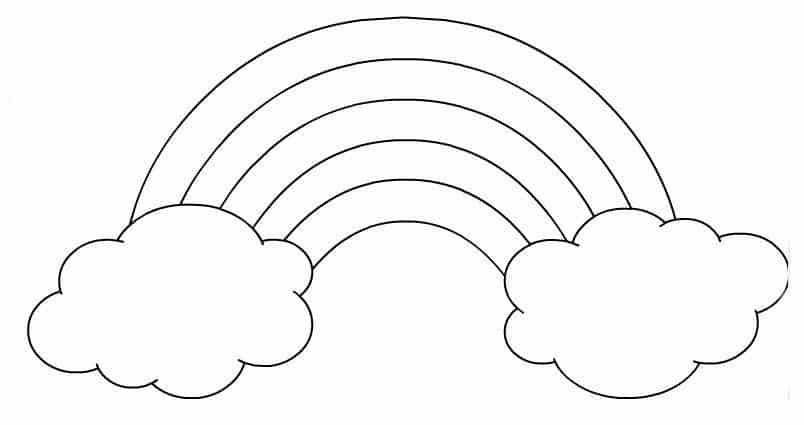Arco-Íris para colorir