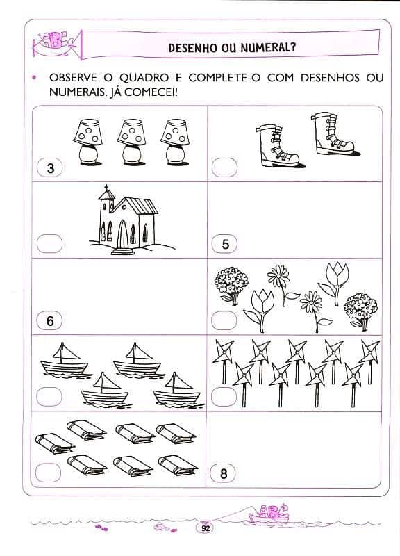 Atividade para educação infantil 5 anos