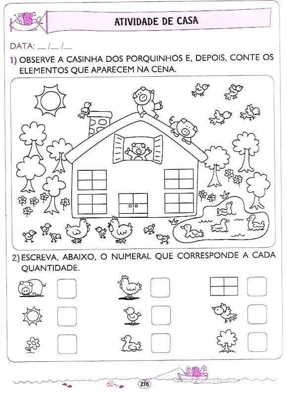 Atividade para educação infantil 5 anos