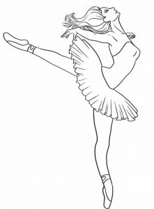 Desenhos de bailarina para colorir