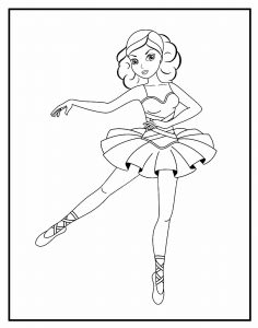 Desenhos de bailarina para colorir