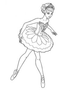 Desenhos de bailarina para colorir