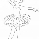 Desenhos de bailarina para colorir