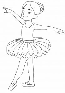 Desenhos de bailarina para colorir