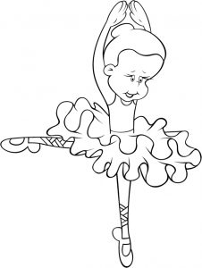 Desenhos de bailarina para colorir