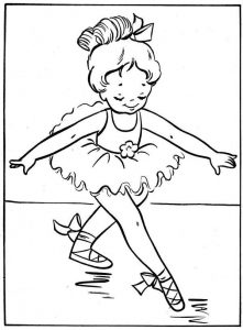 Desenhos de bailarina para colorir