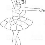 Desenhos de bailarina para colorir