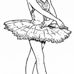 Desenhos de bailarina para colorir