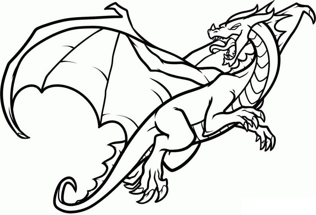 Dragão para colorir