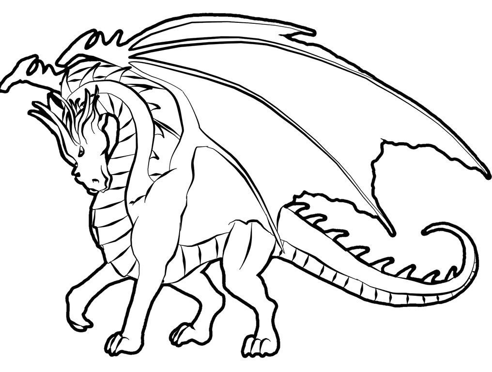Dragão para colorir