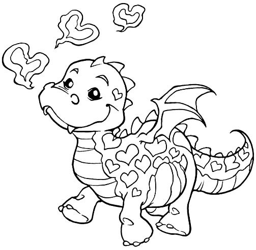 Dragão para colorir