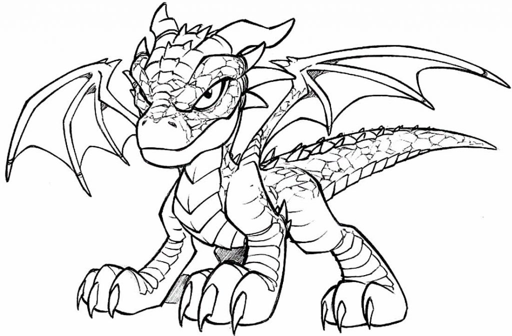 Dragão para colorir
