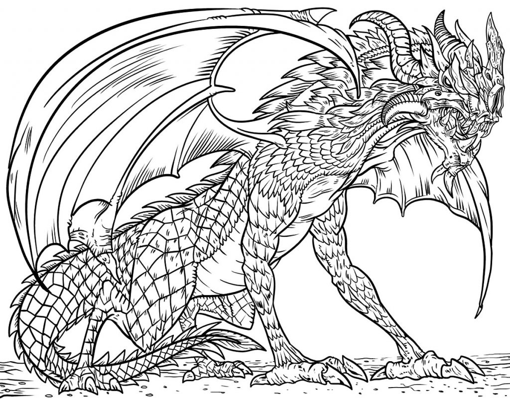 Dragão para colorir