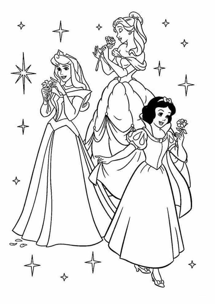 Princesas da Disney para colorir