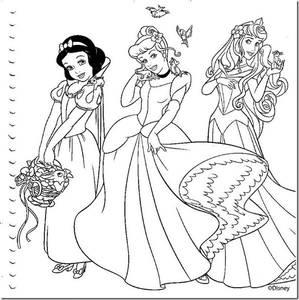 Princesas da Disney para colorir