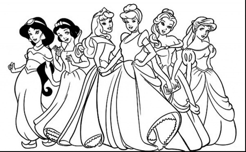 Princesas da Disney para colorir