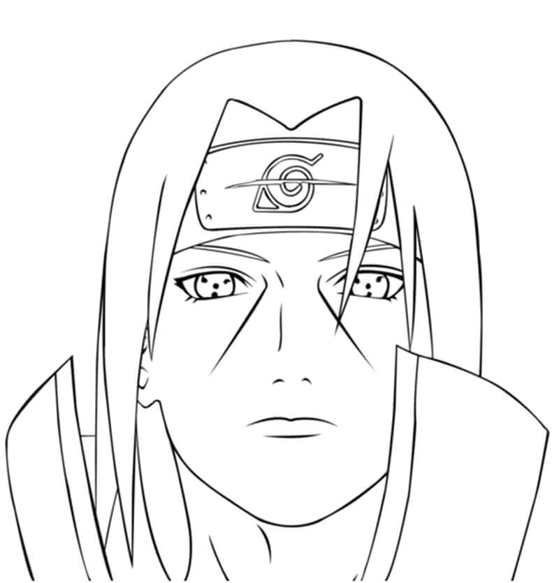 Itachi para colorir