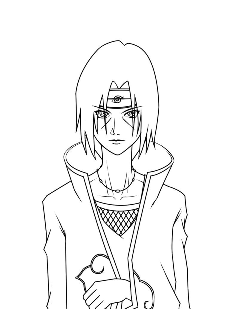 Itachi para colorir