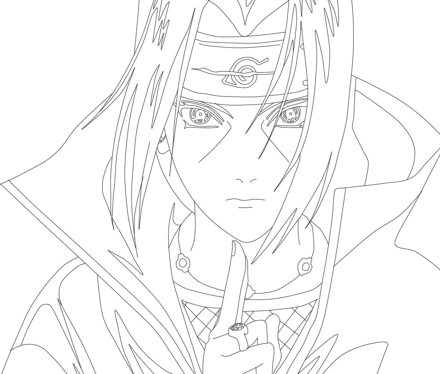 Itachi para colorir