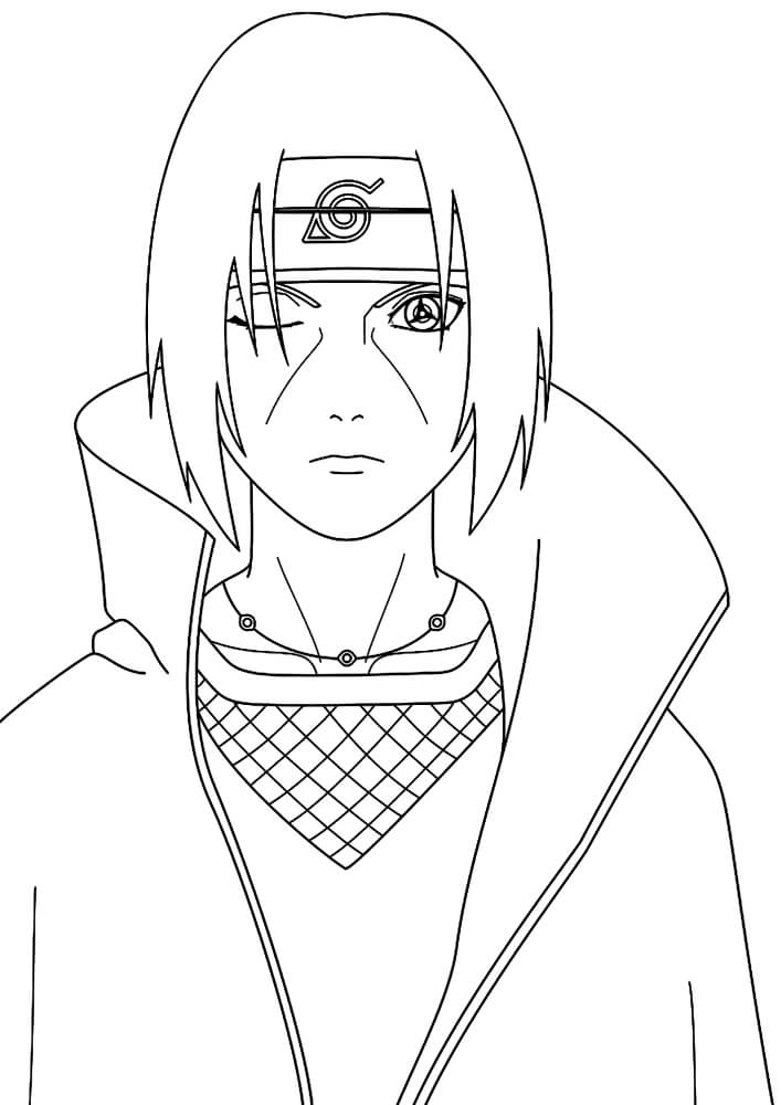 Itachi para colorir