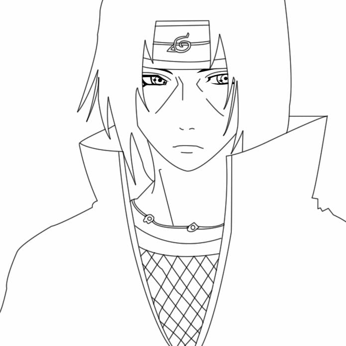 Itachi para colorir