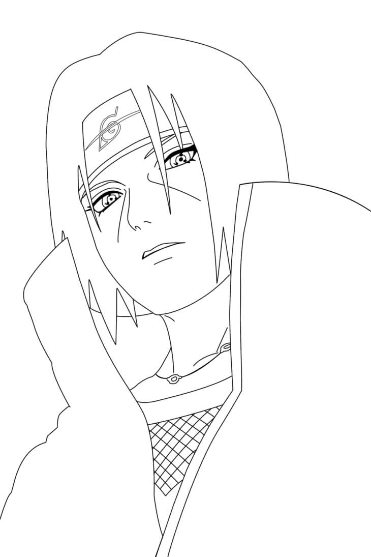 Itachi para colorir