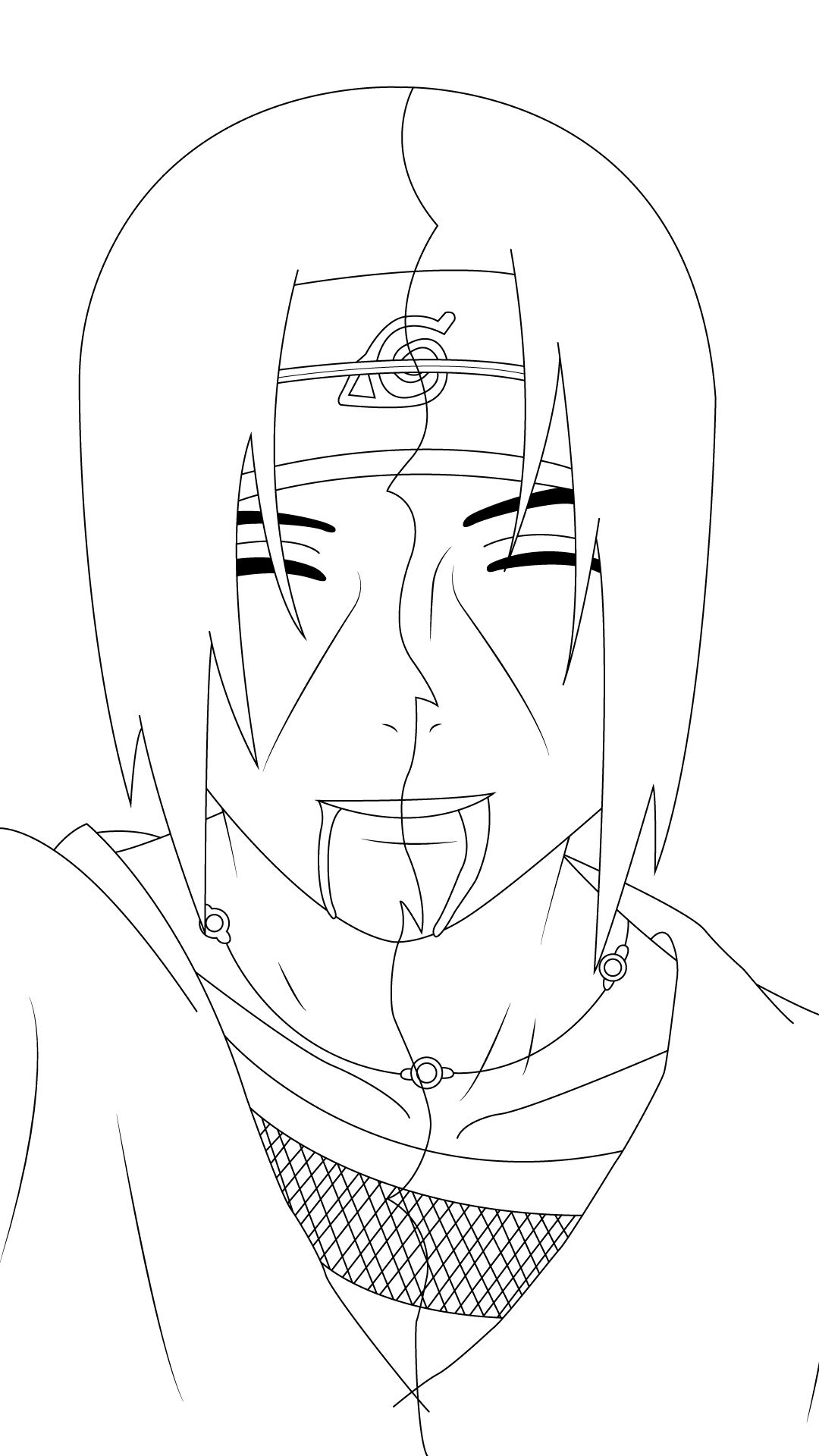 Itachi para colorir