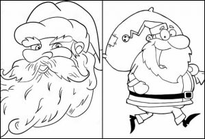 Papai Noel para colorir