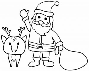 Papai Noel para colorir