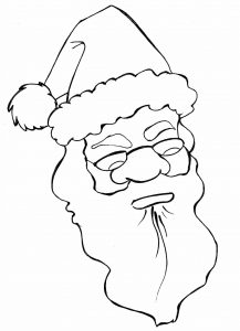 Papai Noel para colorir