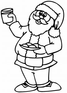 Papai Noel para colorir