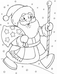 Papai Noel para colorir