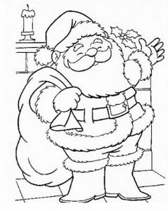 Papai Noel para colorir