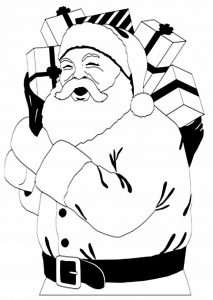 Papai Noel para colorir