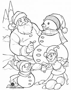 Papai Noel para colorir