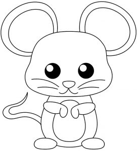 Rato para colorir