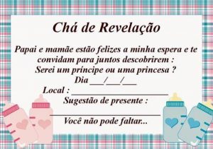 Convite Chá Revelação