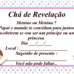 Convite Chá Revelação