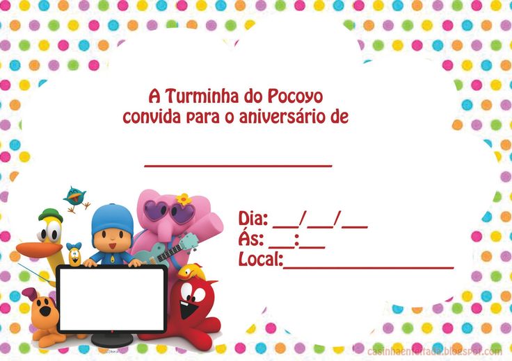 Convite de Aniversário Infantil