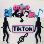 Topo de bolo Tik Tok