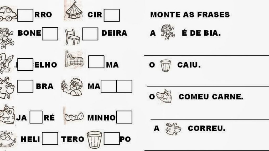 Atividades com letra C