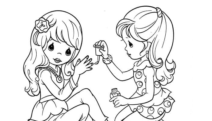 desenhos de melhores amigas para colorir