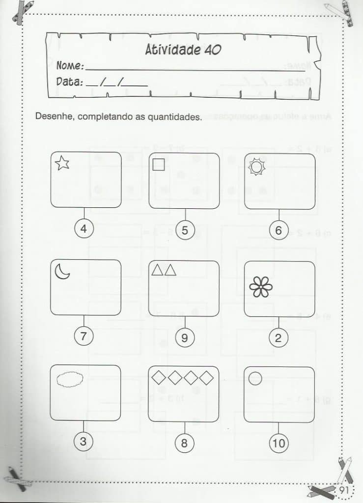 Atividades de matemática 1 ano