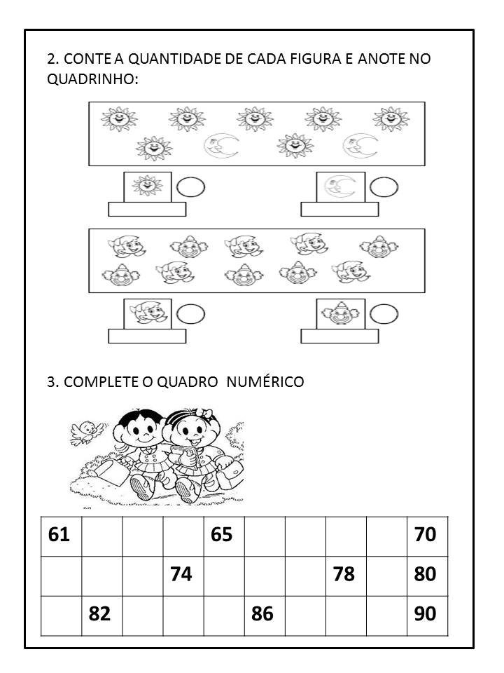 Atividades de matemática 2 ano