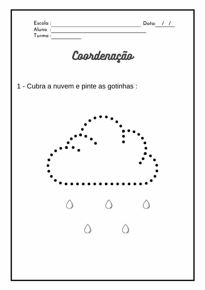 Atividades de coordenação motora