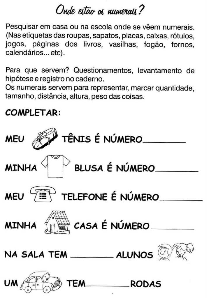 Atividades de matemática 2 ano