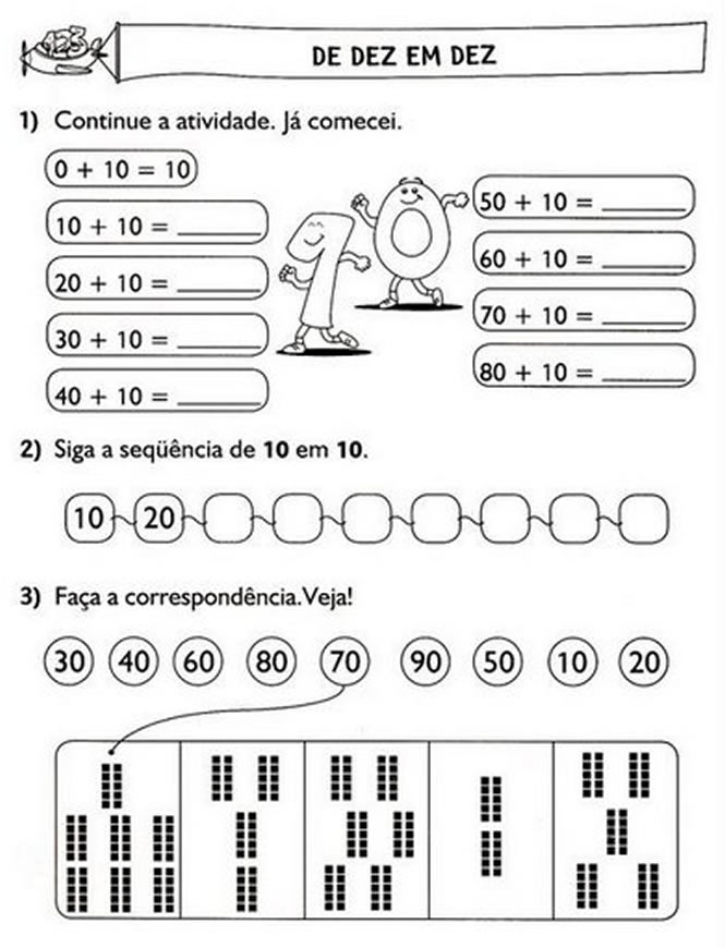 Atividades de matemática 1 ano