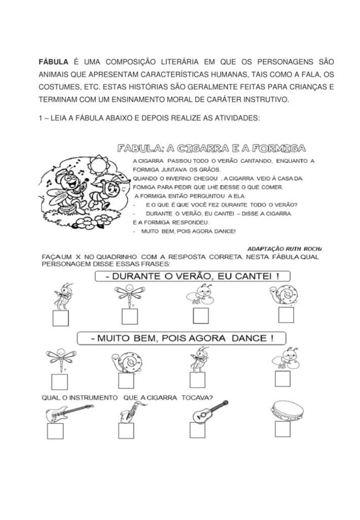 Atividades de alfabetização 2º ano