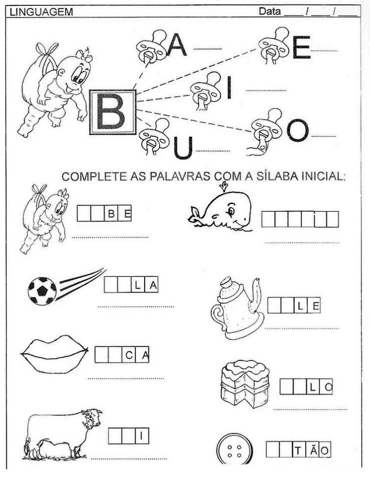 Atividades de alfabetização 2º ano